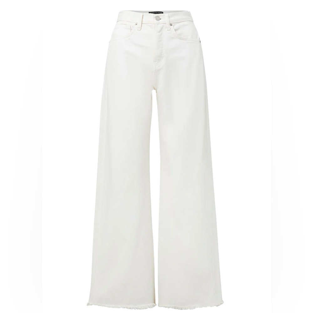 Veronica Beard Taylor Wide Leg High Rise Jeans